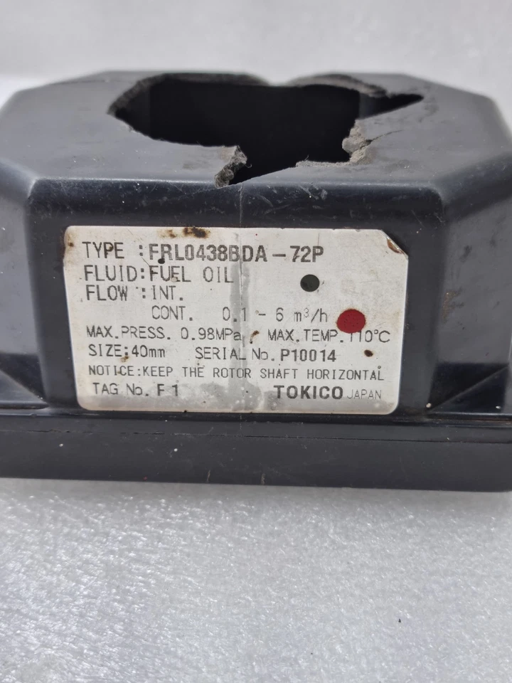 *UNTESTED* TOKICO FRL0438BDA-72P FUEL OIL FLOWMETER AS IS